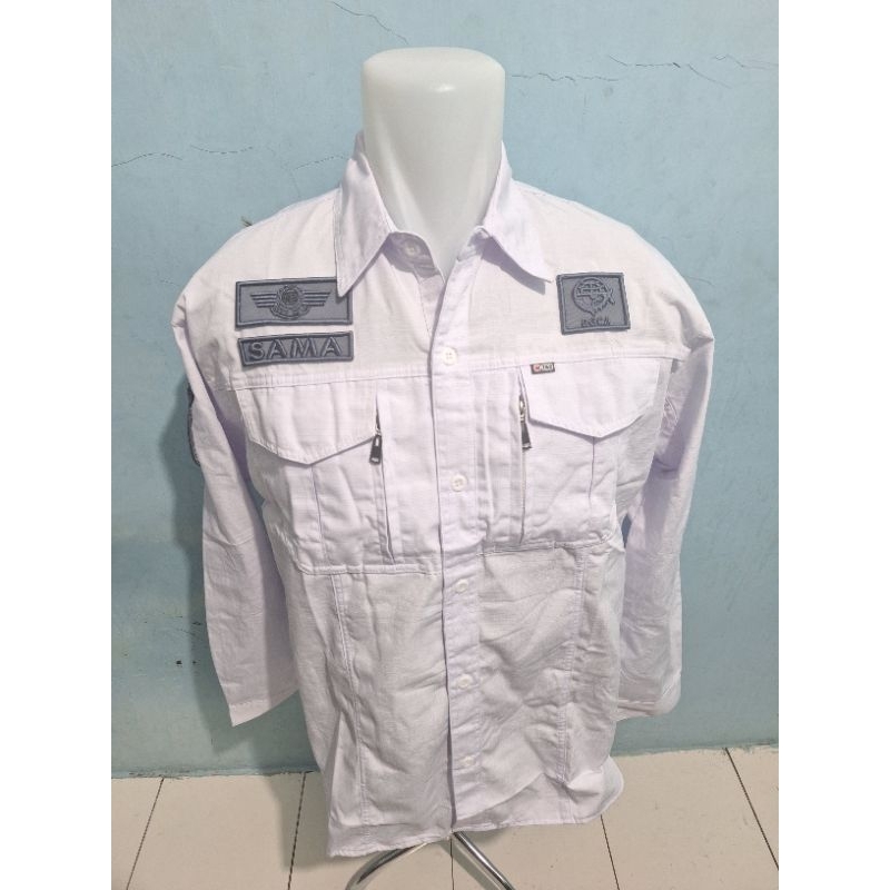 Kemeja W TAC | Costum Bordir | Satu SET