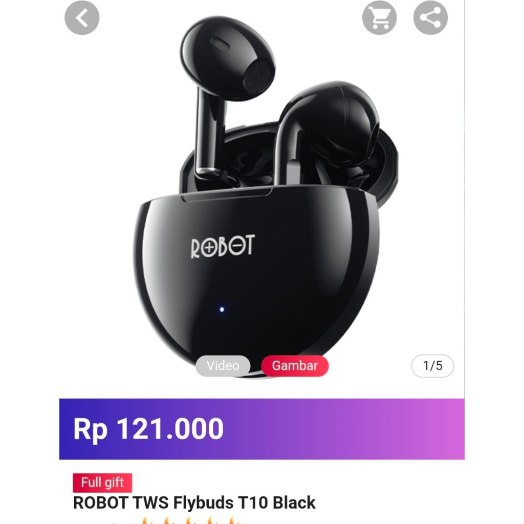 HEADSET BUETOOTH ROBOT T10