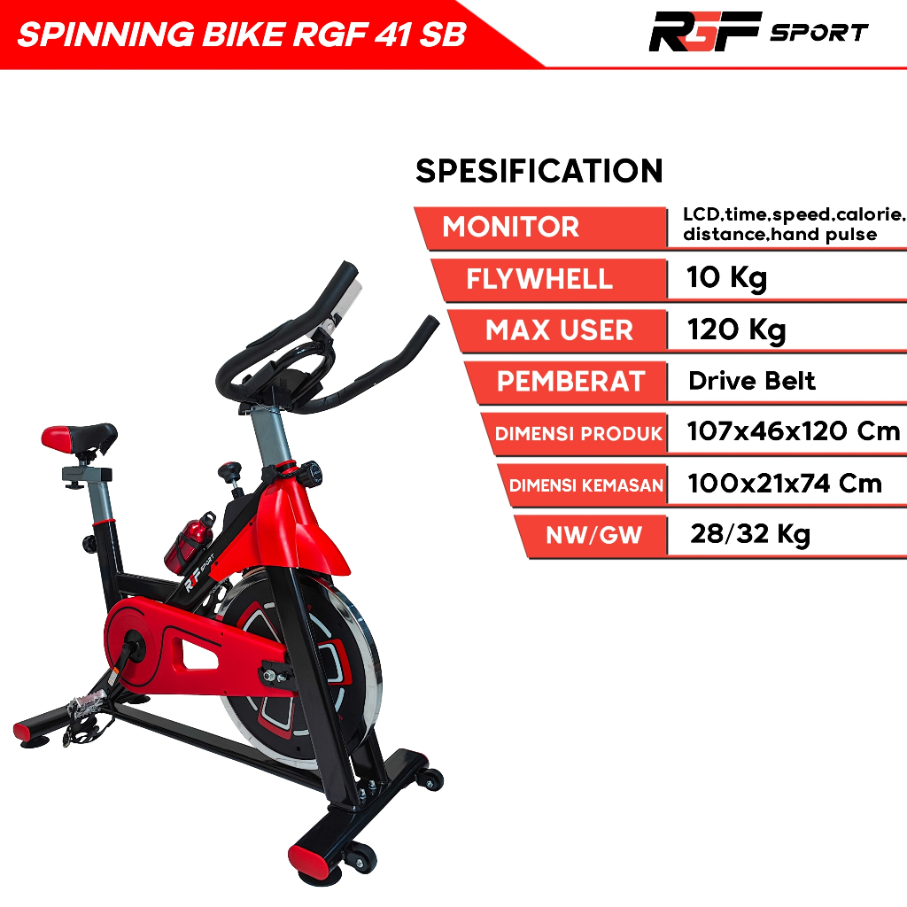 Alat Fitness Sepeda Spinning Bike RGF SPORT - 41 SB