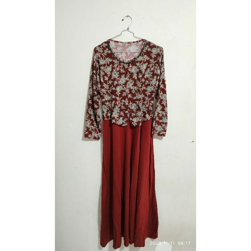 PL gamis harian/gamis adem/gamis murah/gamis merah#prelovedsidoarjo