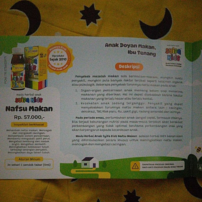 

madu herbal anak syifa kids nafsu makan
