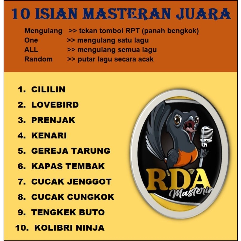 Memori Masteran 10 Isian Juara Suara Jernih