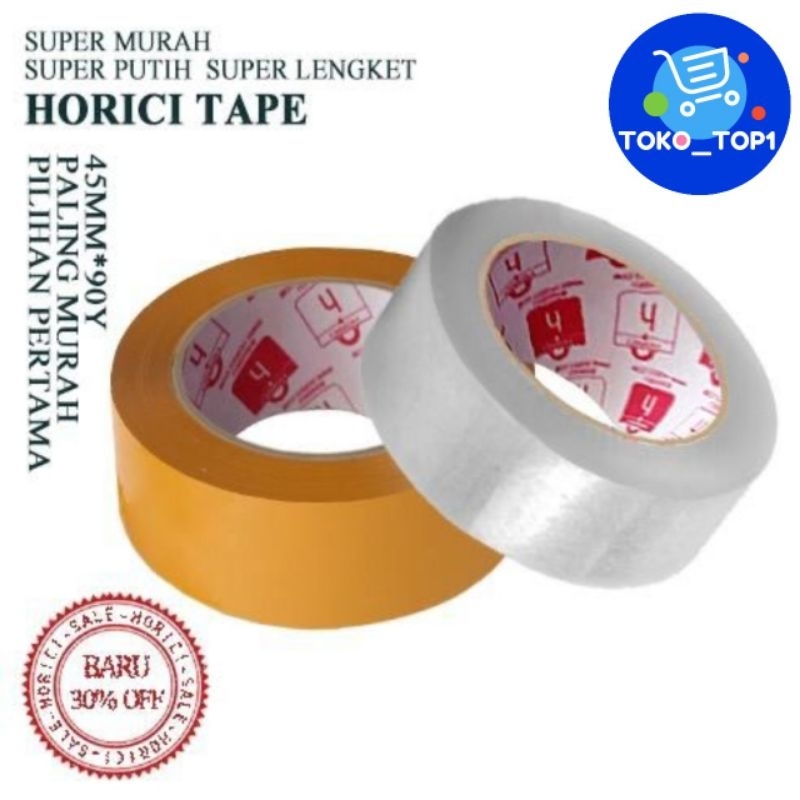 

Lakban Bening 90 Yard Isolasi Selotip Clear Tape 45mm Daya Lengket Kuat