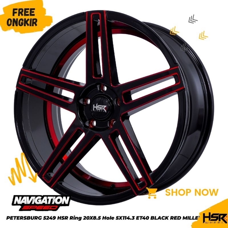 New Stock Pelek Import Hsr Petersburg Ring20x85 Mobil Hrv