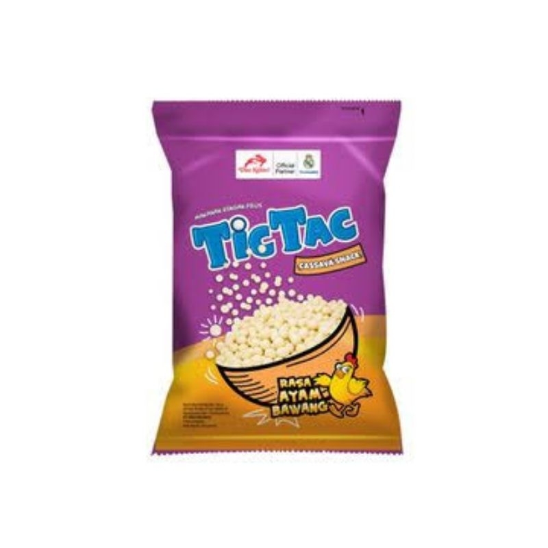 

Snack Tic Tac Rasa Ayam Bawang Kemasan 80Gram