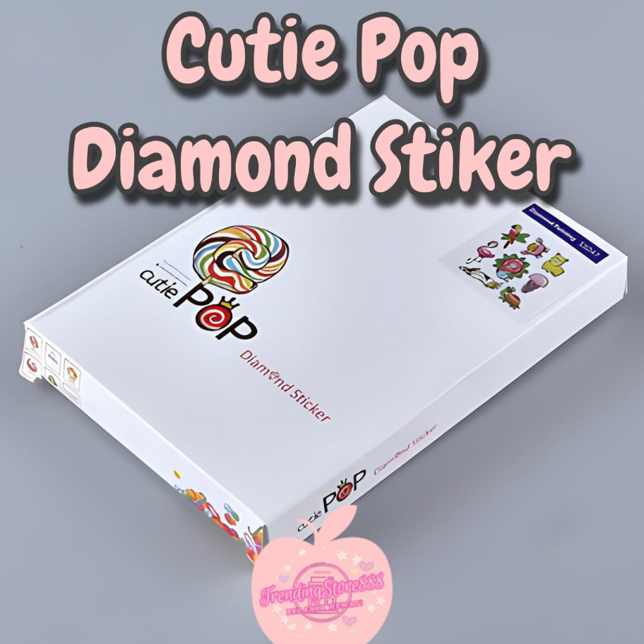 

Best Product Cutie Pop Sticker DIY Diamond Painting Stiker Art Lukis Diamond Drill Round Kado Anak Model Terkini