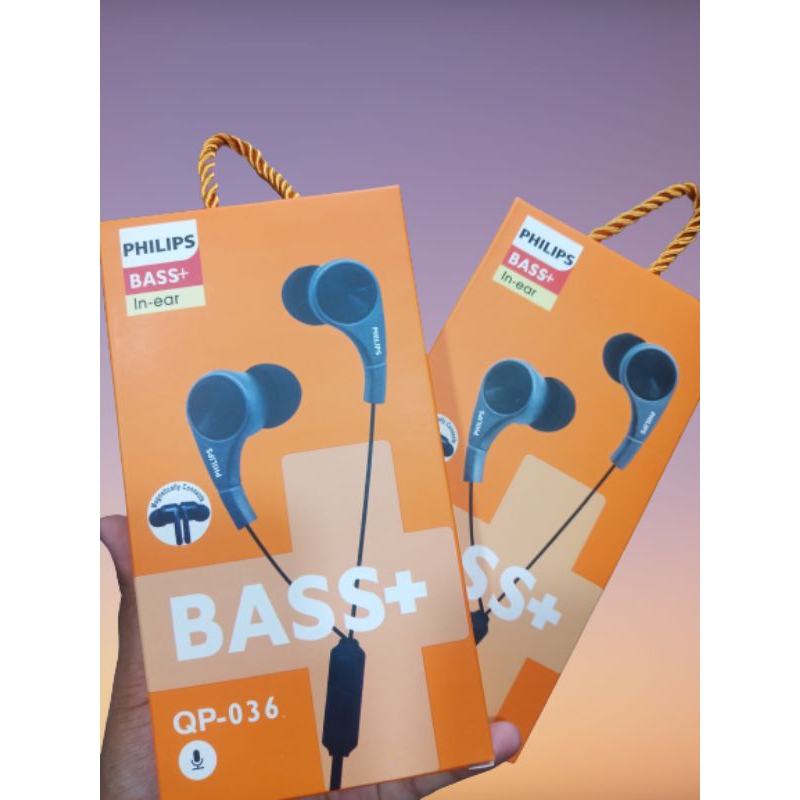 Handsfree PHILIPS Bass + QP-036 Extra  Bass