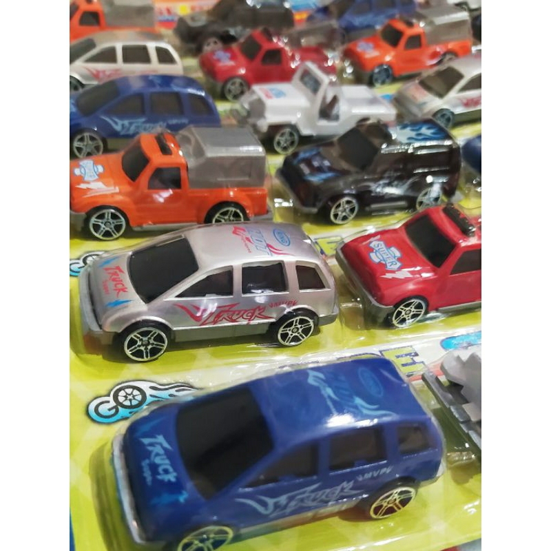 Mainan Mobil Mobilan Anak Pull back 24 Pcs / Mainan anak cowok mobil tarik jalan