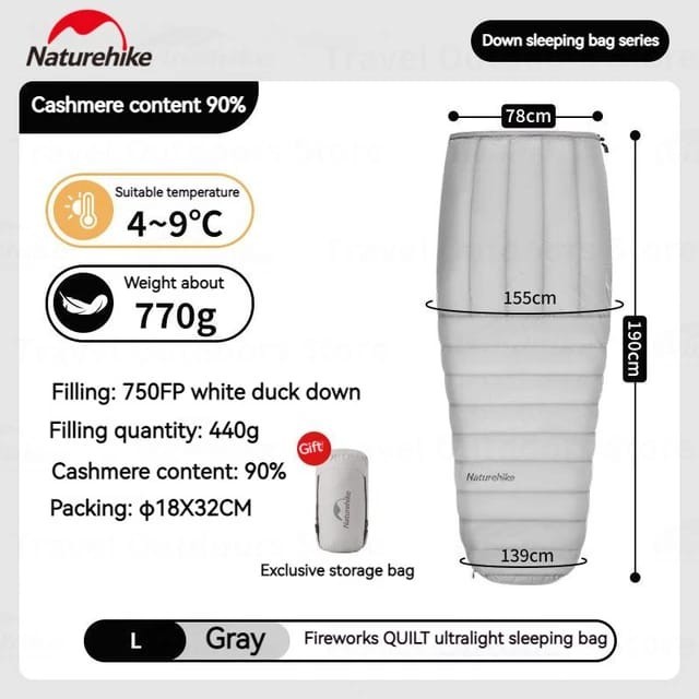 SLEEPING BAG NATUREHIKE CNK2300SD010