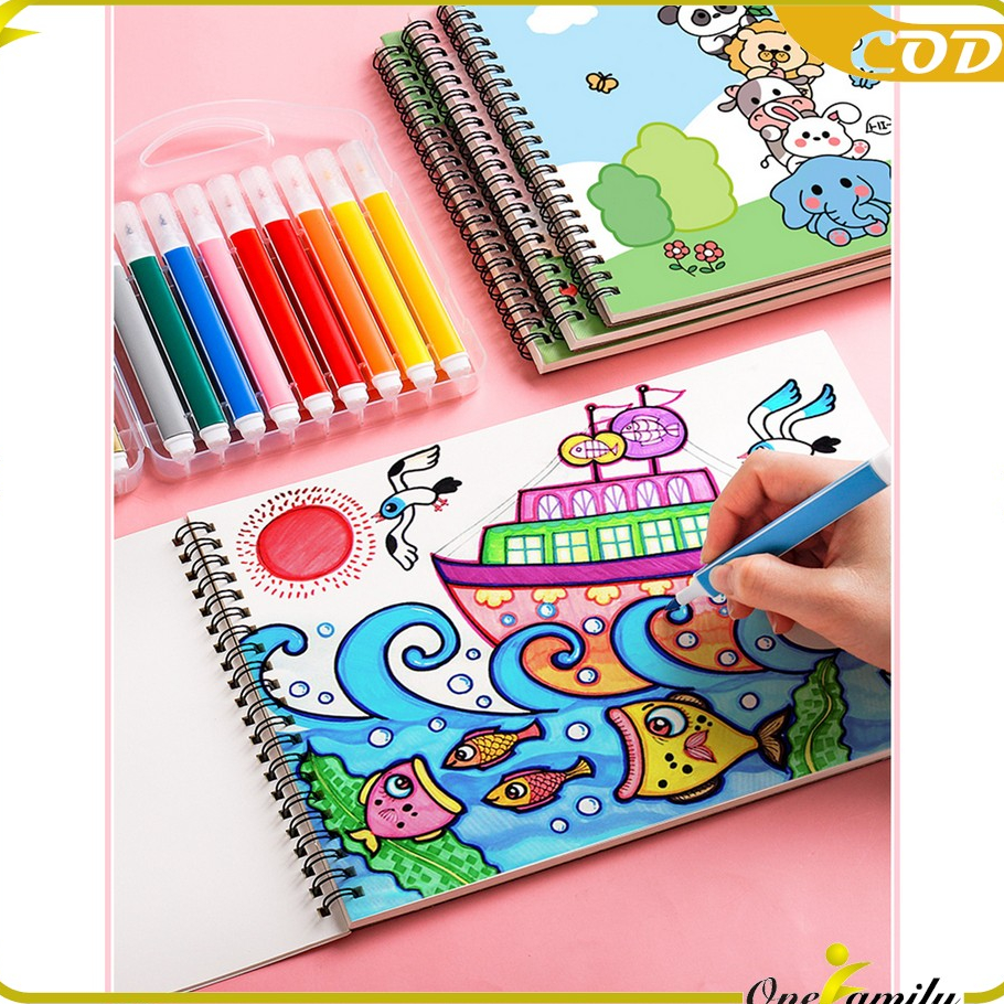

Bestseller ONE-A62 Buku Gambar A4 30 Lembar Drawing Book Buku Mewarnai Anak Balita Painting Book / Buku Menggambar Buku Sketsa Gambar Lukis