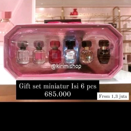 Deluxe Mini Fragrance Set VICTORIA'S SECRET Bombshell, Tease, Very Sexy, Dream angel, Bare, Angel Go