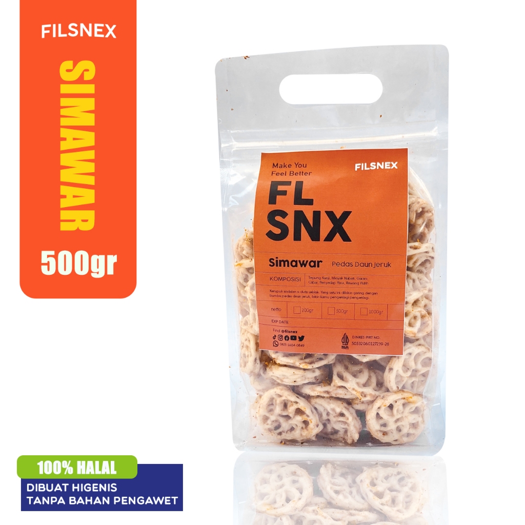 

Seblak Kering Kerpuk Mawar Camilan Pedas Gurih Daun Jeruk 500gr - Feelsnax Simawar