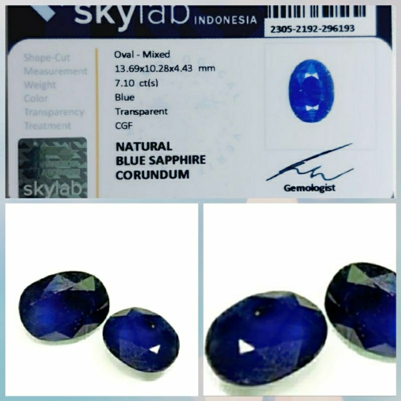 NATURAL ROYAL BLUE SAFIR /SAPPHIRE HQ