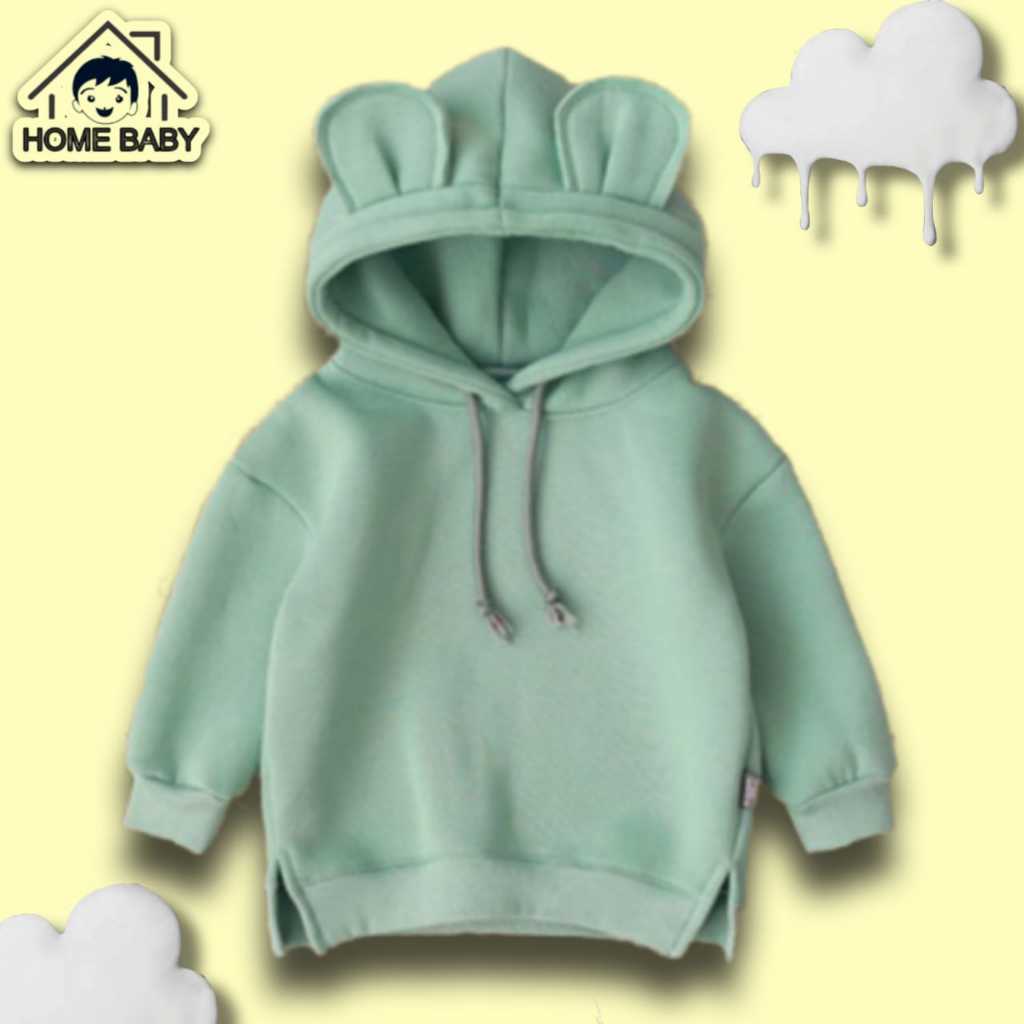 SWEATER ANAK LAKI LAKI PEREMPUAN HOODIE HUDI ANAK LAKI LAKI PEREMPUAN UNISEX ATASAN ANAK KUPING
