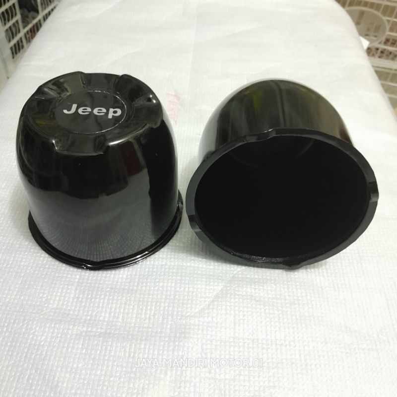 dop roda tutup velg mobil feroza escudo tafte vitara logo jeep hitam abs diameter 11,6cm