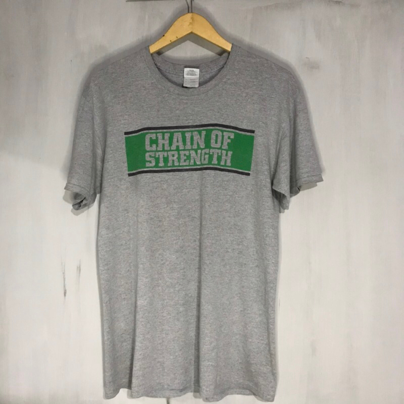KAOS BAJU BAND HARECORE STRAIGHT EDGE CHAIN OF STRENGTH REVELATION RECORD GILDAN ULTRA
