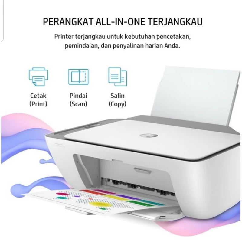 Printer Hp2776 second siap pakai + tinta Refill 1 set + penyedot tinta