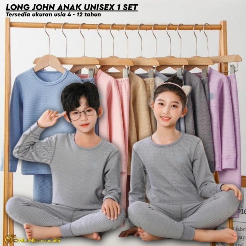 Baju Winter Anak Pakaian Anak Musim Dingin Unisex 1 SET Baju & Celana