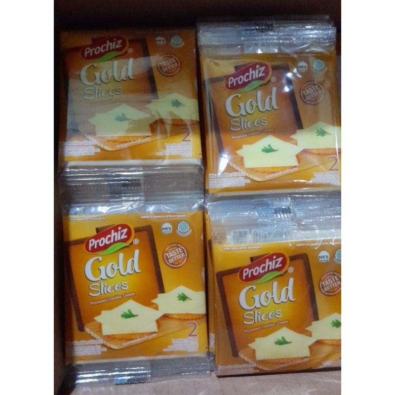 

prochiz gold slices cheddar isi 8pcs