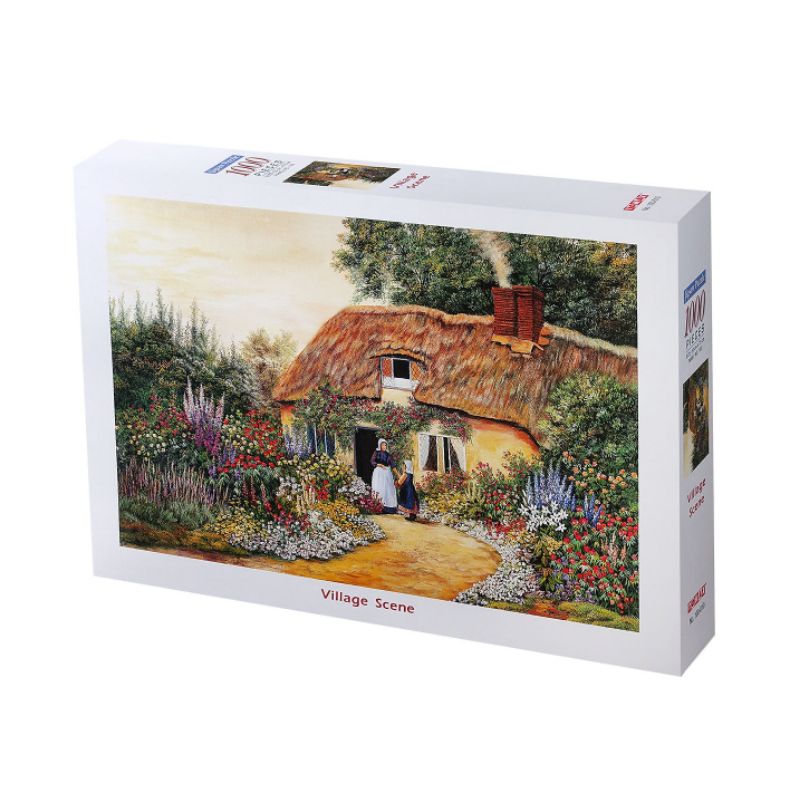 Puzzle Tomax 1000 pcs Village Scene - Jigsaw puzzle 1000 pieces