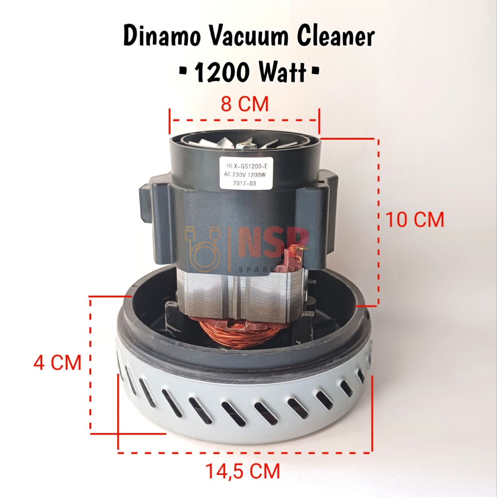 Dinamo Vacuum Cleaner 1200 Watt 230 Volt Kawat Tembaga Dinamo Vacuum Cleaner