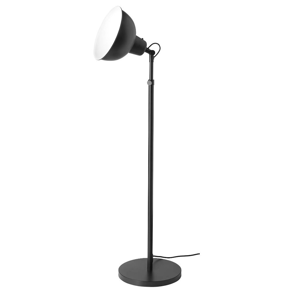 SKURUP Lampu lantai sorot atas, hitam