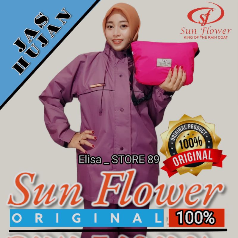 JAS HUJAN SUN FLOWER 100% ORIGINAL. JAS HUJAN PRIA DAN WANITA