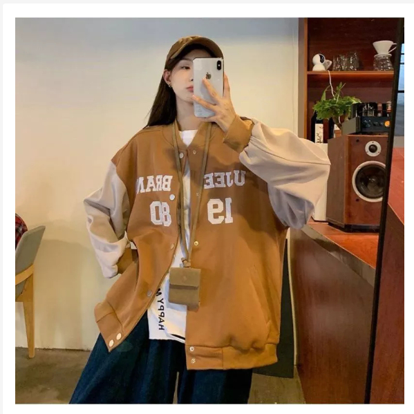 Jaket Varsity Big Size ( S - 6XL-7xl ) Jaket Baseball Kancing Bomber Mix Warna 1980 Oversized XXL XX