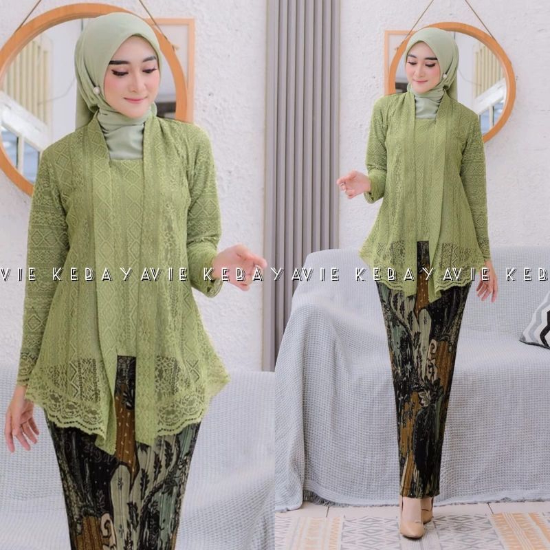 Kebaya Modern - Kebaya Kutubaru Brokat Modern - Kebaya Wisuda Modern - Kebaya Remaja Kekinian - Keba