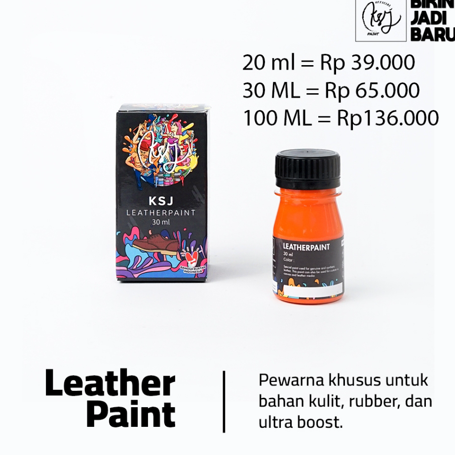 

Grosir Cat Sepatu / Cat Tas KSJ Leather Paint