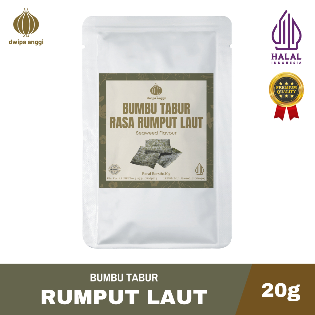 

Bumbu Tabur Rasa Rumput Laut | Seaweed Seasoning | Perisa Rumput Laut