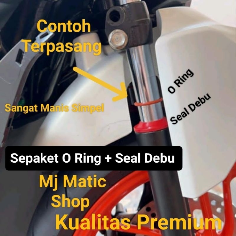 O Ring + Seal Debu Shock Depan As 26 Seal Bottom Shock Depan