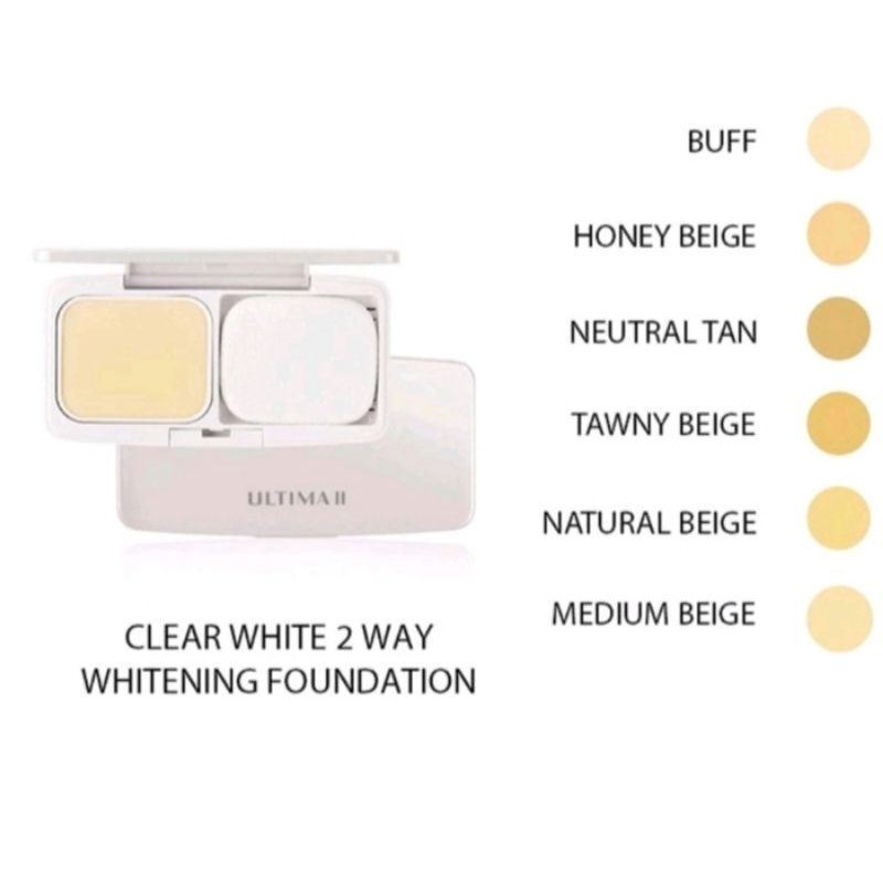 ultima clear white two way cake original