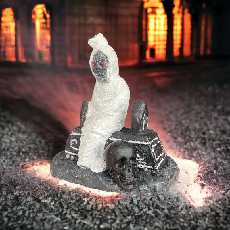 Dekorasi Pocong Tengkorak Setan - Hiasan Aquarium