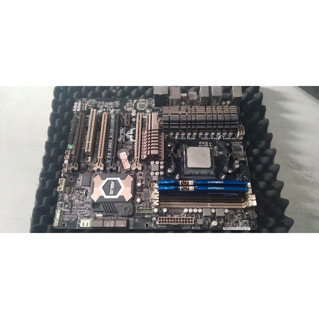 motherboard am3 plus + amd fx 8320 + ram 2x8 16gb kingston
