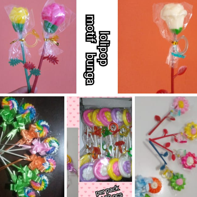 

VMPZ2461 Terlaku... Distributor Depok permen lolipop 20pcs motif bunga - super lucu - Hadiah kado souvenir