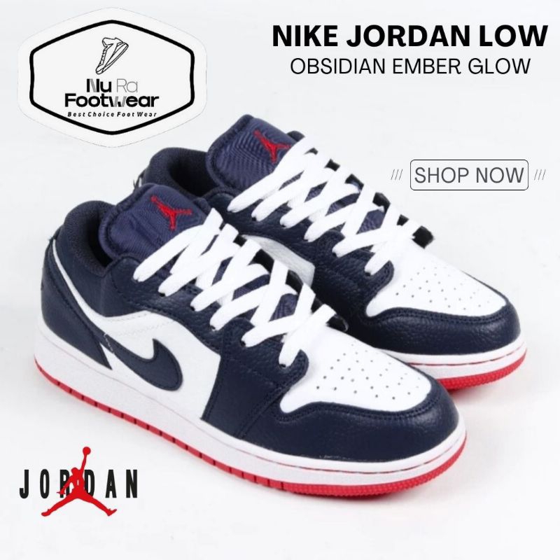 Sepatu Pria Sneakers Nike Air Jordan Low SB Dunk Obsidian Ember Glow