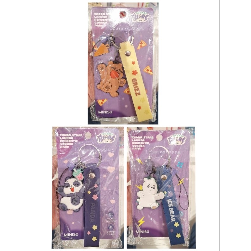 Gantungan Hp Miniso - We Baby Bears Collection Phone Charm Strap