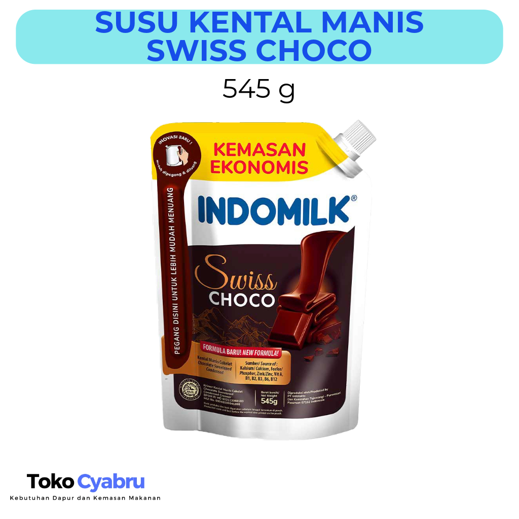 

Kental Manis Swiss Choco Pouch Indomilk 545 g
