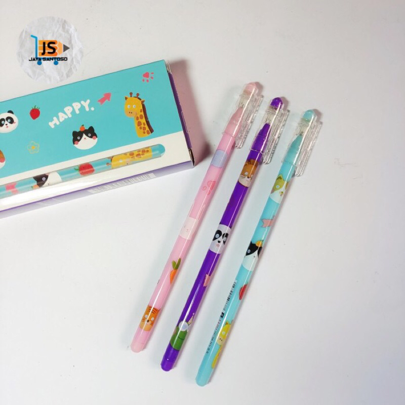 

Pen Pulpen Gel Fancy Karakter Binatang Lucu / Bolpoin Bolpen Gel Fancy Karakter Anak TIZO / Bulpoin Fancy