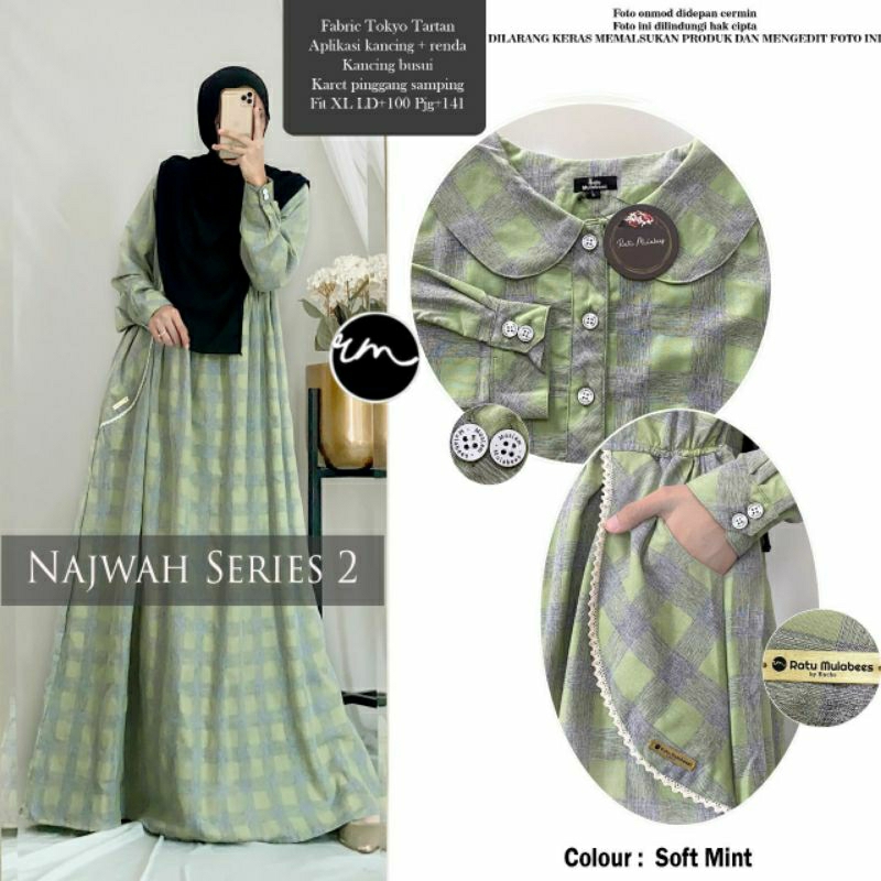 NAJWAH SERIES GAMIS MAXY DRESS ORI RATU MULABEES