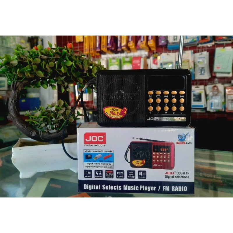Speaker JOC H1011 USB/JOC H1011 BT music player FM Radio/Radio kecil