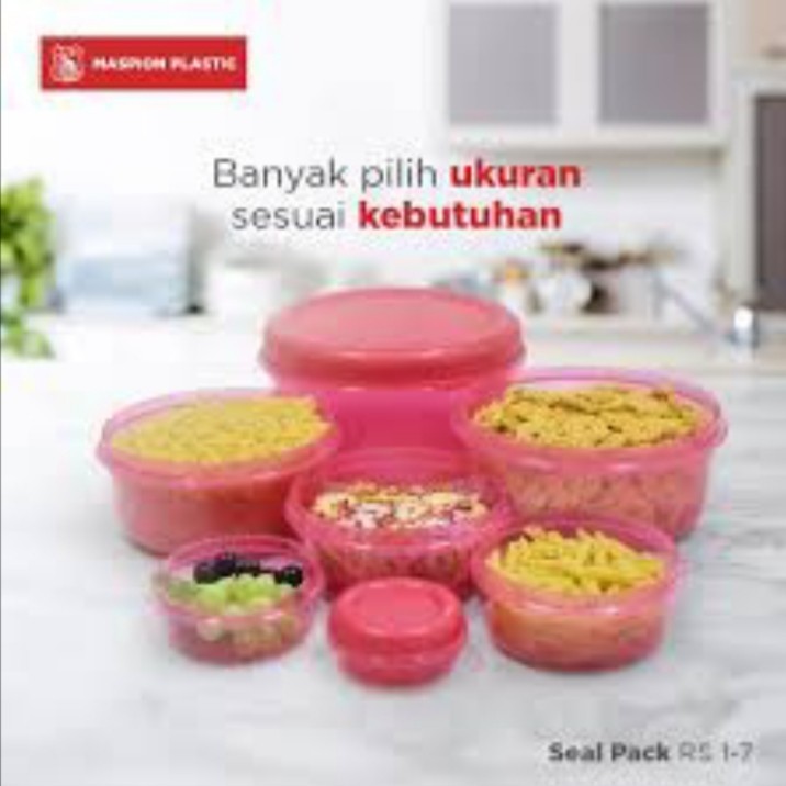 maspion toples seal pack RS 1-7 / toples plastik maspion isi 7 susun 7 TOP