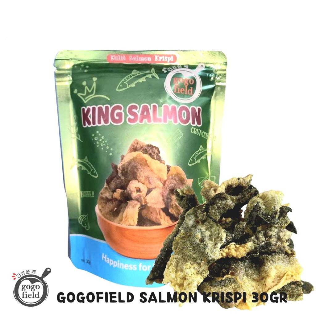 

Gogofield Salmon Krispi 30gr / Salmon Skin / Cemilan Kulit Salmon Krispi