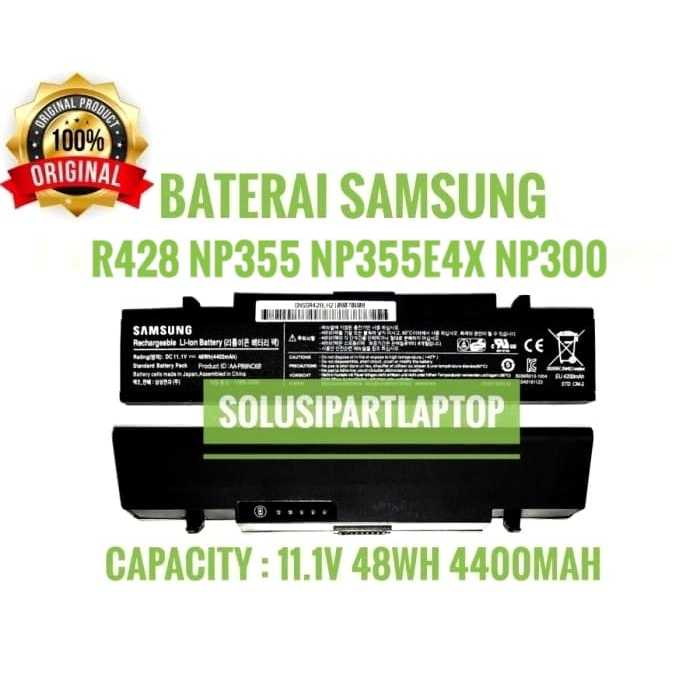 Baterai laptop Samsung R428 Np355 Np355e4x Np300 ORI