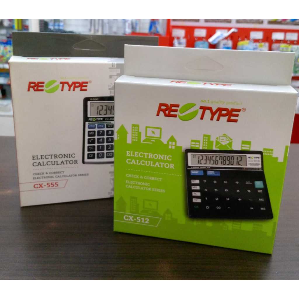 

Electronik Calculator Re Type CX -555 & CX -512