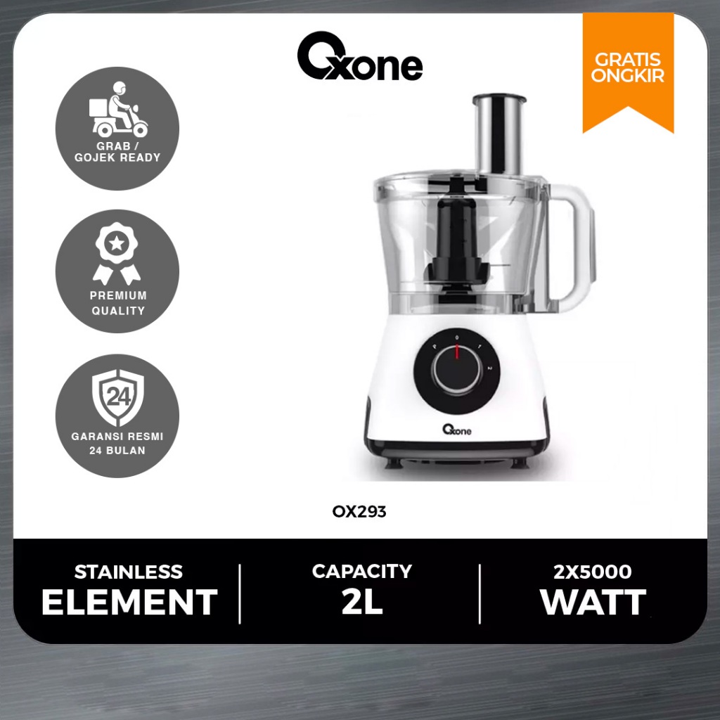 Oxone OX293 Super Food Processor 2 L Chopping Blade High Quality