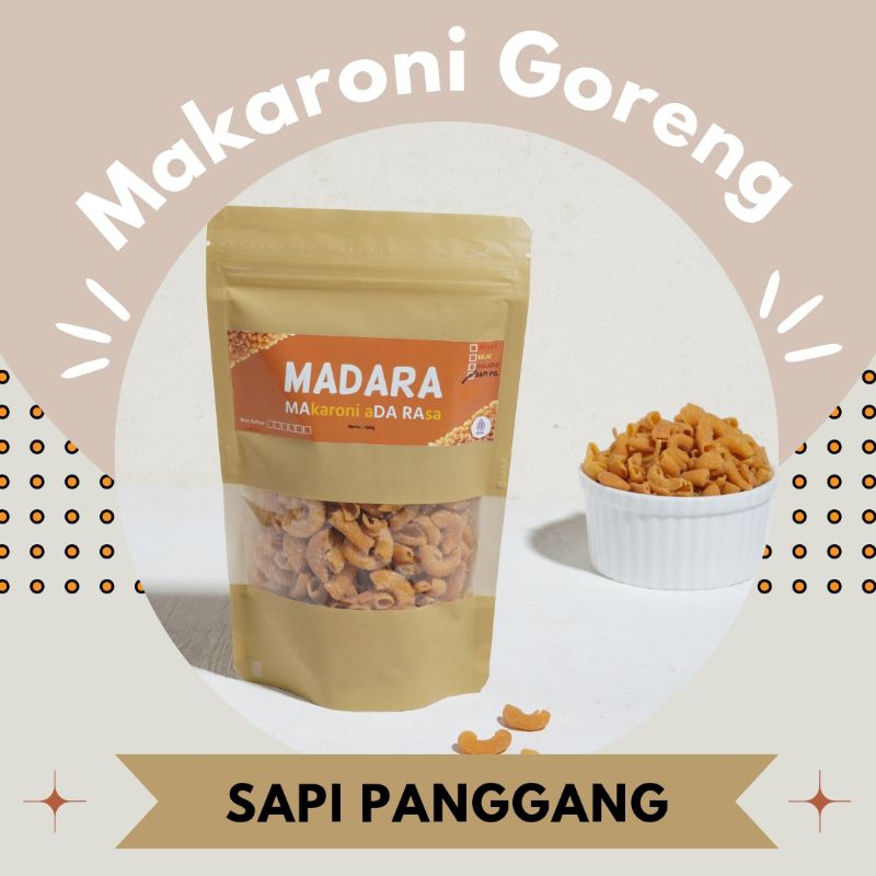 

Makaroni Goreng MADARA Variant Sapi Panggang 100gr.