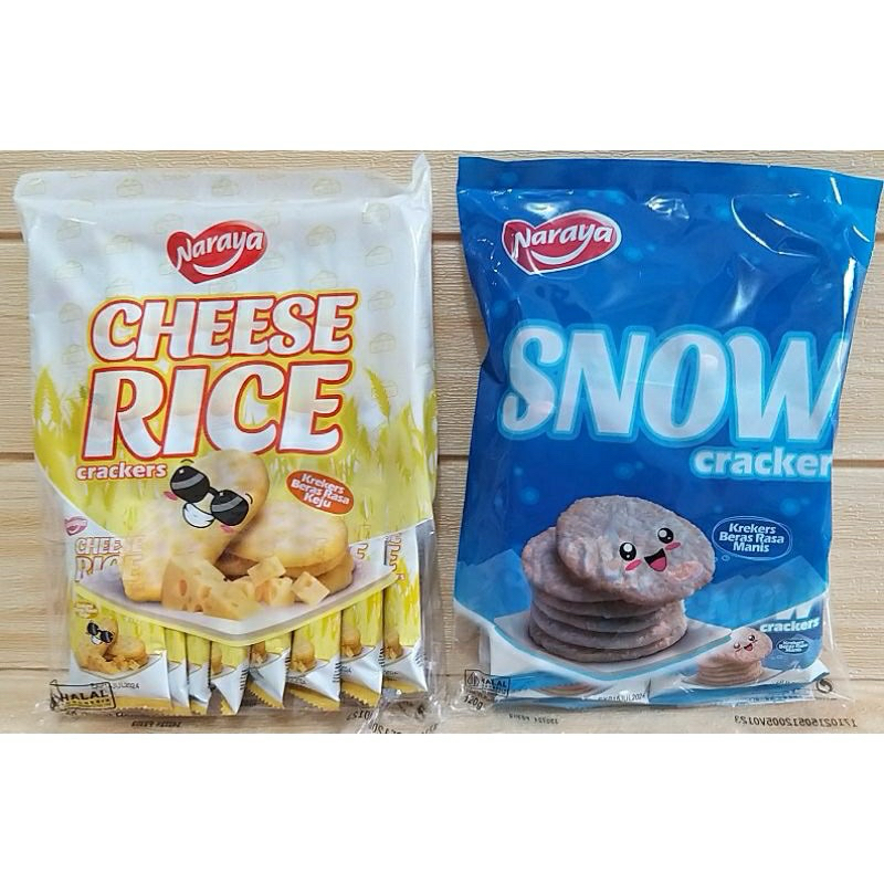 

Naraya Cheese Corn 96g Naraya Rice Crackers 105g Naraya Snow