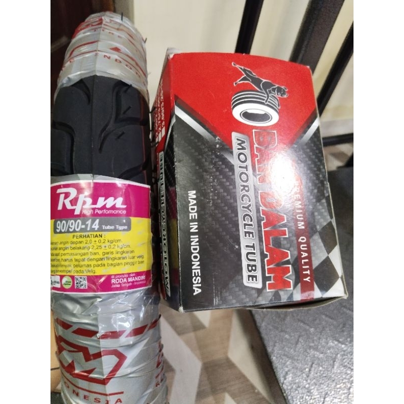 ban matic 90/90-14 RPM Tubetype (Bonus Ban Dalam)